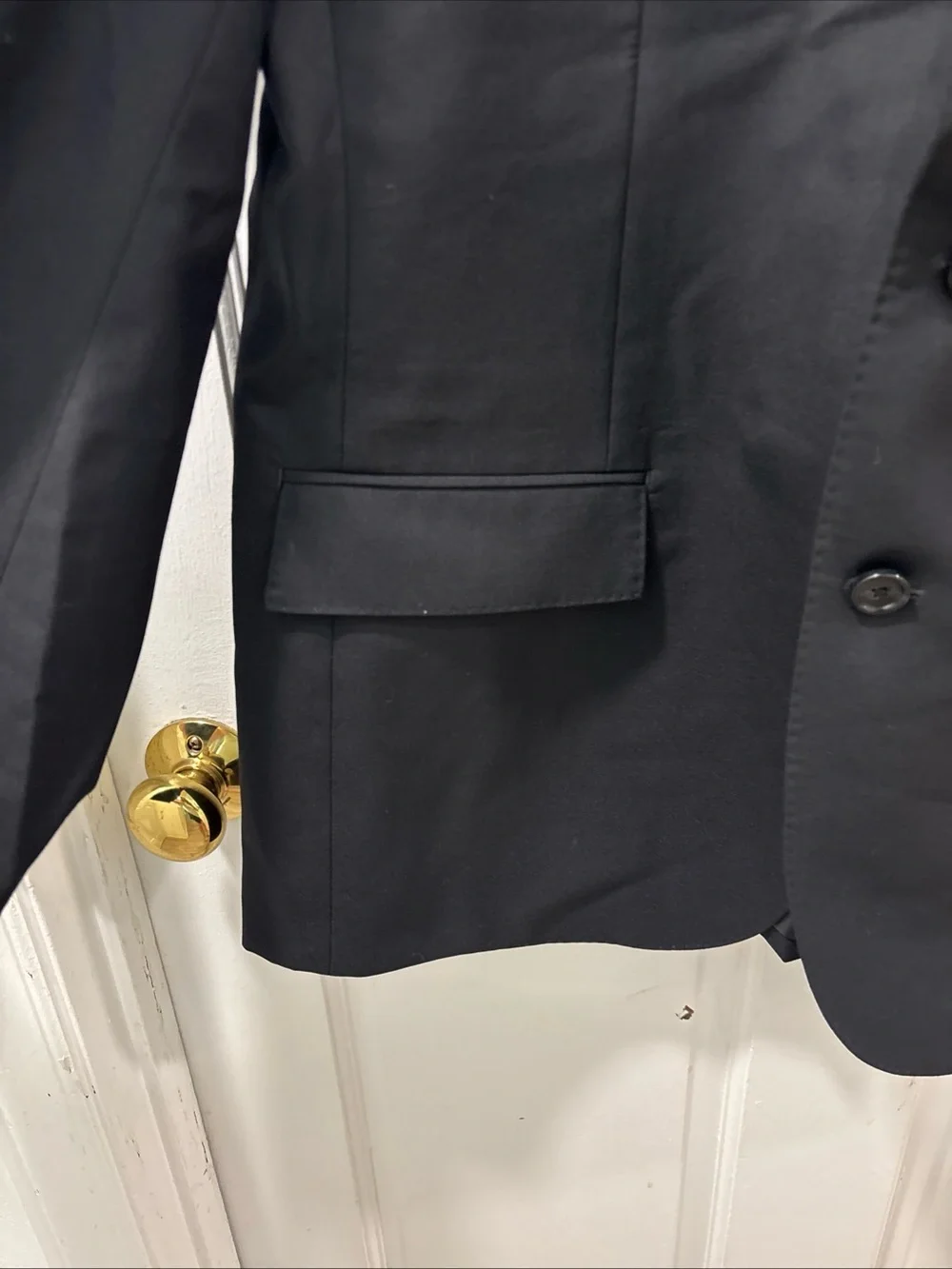 J.Crew Men’s Ludlow Slim Fit 2 Button Blazer Loro Piana Superfine Wool 42R Black